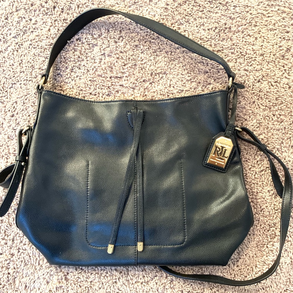 Ralph Lauren black leather bag